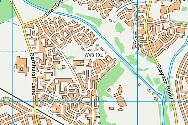 WV8 1XL map - OS VectorMap District (Ordnance Survey)