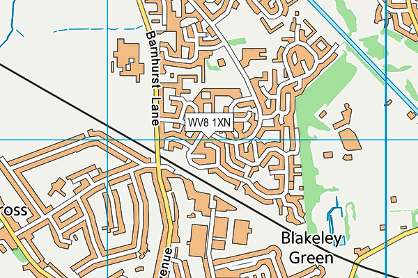 WV8 1XN map - OS VectorMap District (Ordnance Survey)