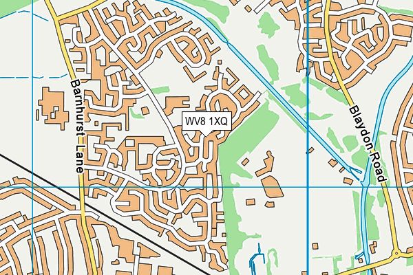 WV8 1XQ map - OS VectorMap District (Ordnance Survey)