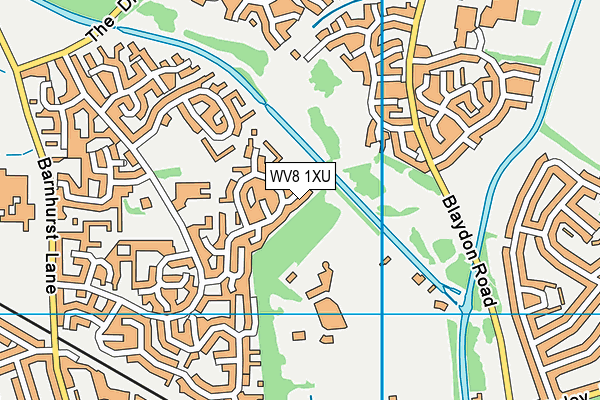 WV8 1XU map - OS VectorMap District (Ordnance Survey)