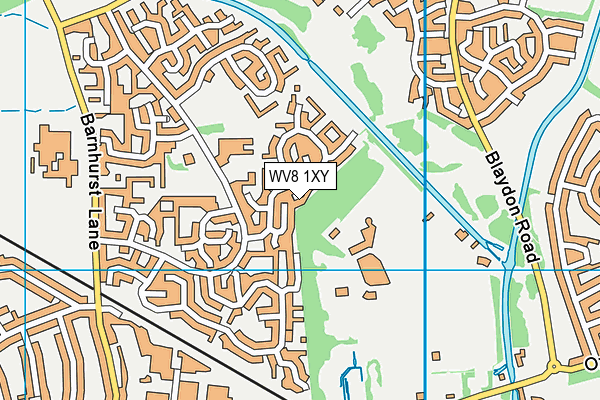 WV8 1XY map - OS VectorMap District (Ordnance Survey)