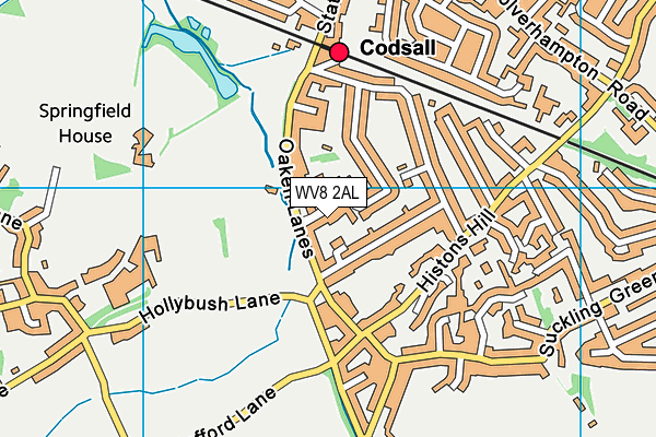 WV8 2AL map - OS VectorMap District (Ordnance Survey)