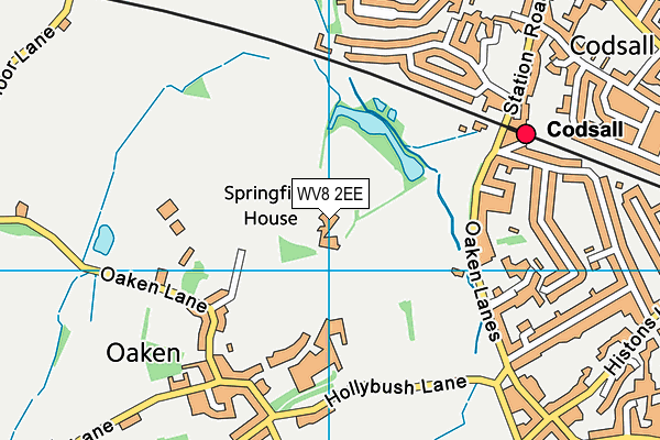 WV8 2EE map - OS VectorMap District (Ordnance Survey)