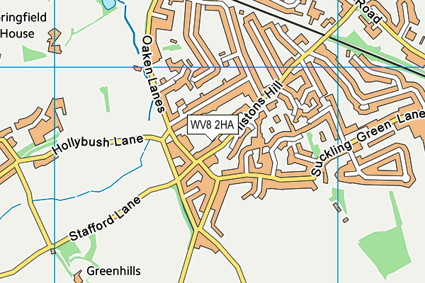 WV8 2HA map - OS VectorMap District (Ordnance Survey)