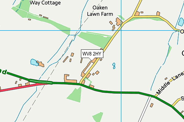 WV8 2HY map - OS VectorMap District (Ordnance Survey)