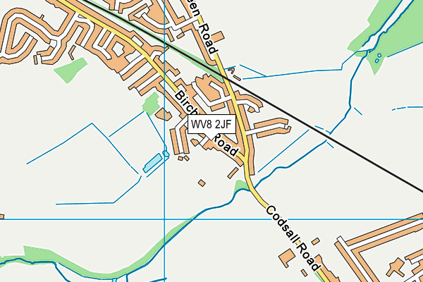 WV8 2JF map - OS VectorMap District (Ordnance Survey)