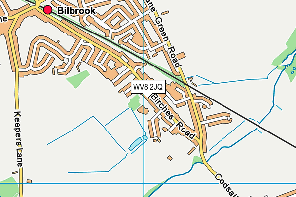 WV8 2JQ map - OS VectorMap District (Ordnance Survey)
