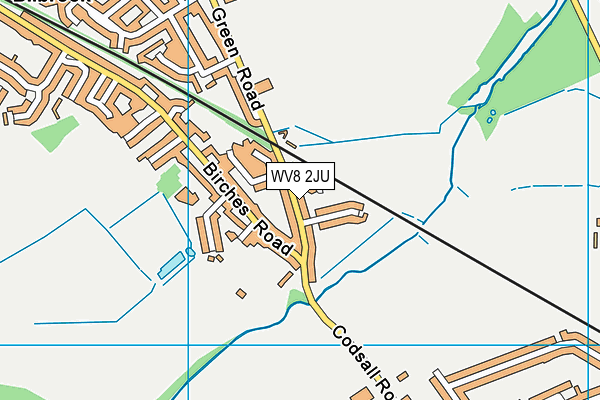 WV8 2JU map - OS VectorMap District (Ordnance Survey)