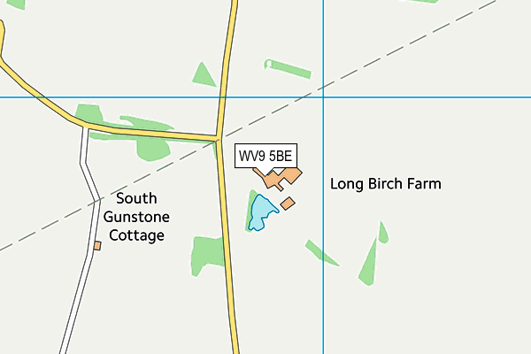 WV9 5BE map - OS VectorMap District (Ordnance Survey)