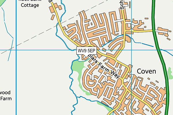 WV9 5EP map - OS VectorMap District (Ordnance Survey)