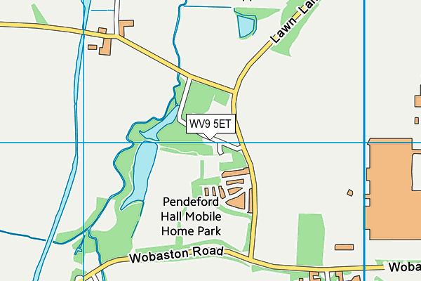 WV9 5ET map - OS VectorMap District (Ordnance Survey)