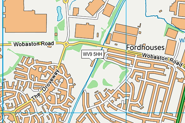 WV9 5HH map - OS VectorMap District (Ordnance Survey)