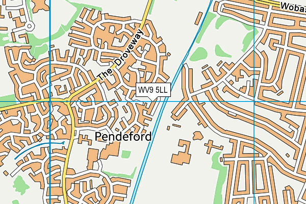 WV9 5LL map - OS VectorMap District (Ordnance Survey)