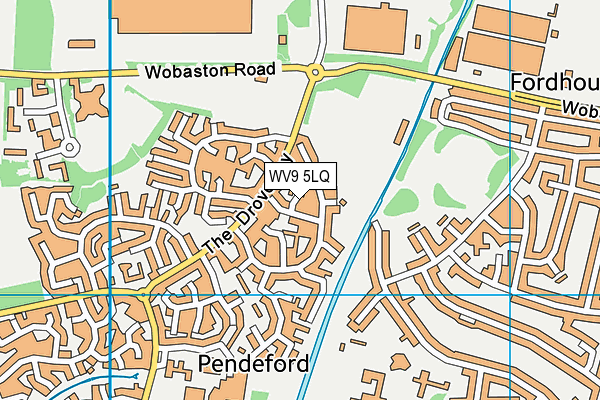 WV9 5LQ map - OS VectorMap District (Ordnance Survey)