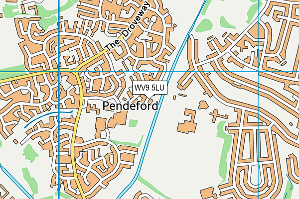 WV9 5LU map - OS VectorMap District (Ordnance Survey)