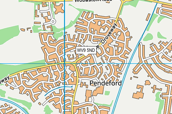 WV9 5ND map - OS VectorMap District (Ordnance Survey)