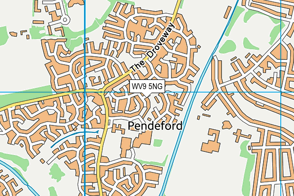 WV9 5NG map - OS VectorMap District (Ordnance Survey)