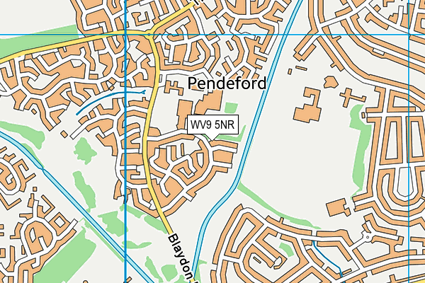 WV9 5NR map - OS VectorMap District (Ordnance Survey)