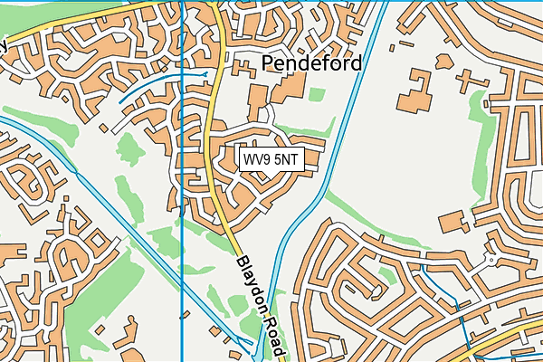 WV9 5NT map - OS VectorMap District (Ordnance Survey)