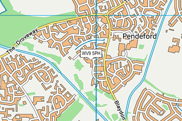 WV9 5PH map - OS VectorMap District (Ordnance Survey)