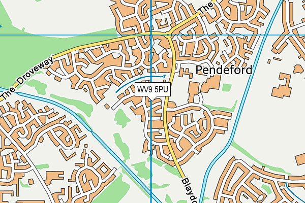 WV9 5PU map - OS VectorMap District (Ordnance Survey)