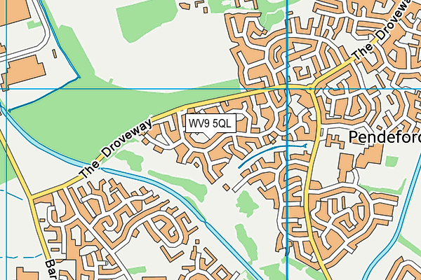 WV9 5QL map - OS VectorMap District (Ordnance Survey)