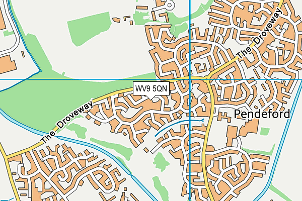 WV9 5QN map - OS VectorMap District (Ordnance Survey)