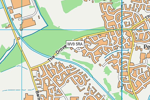 WV9 5RA map - OS VectorMap District (Ordnance Survey)
