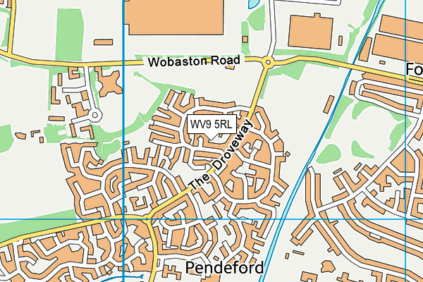 WV9 5RL map - OS VectorMap District (Ordnance Survey)
