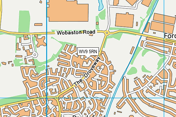 WV9 5RN map - OS VectorMap District (Ordnance Survey)