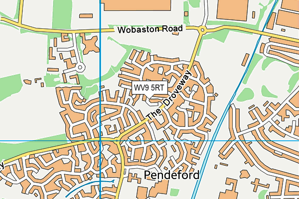 WV9 5RT map - OS VectorMap District (Ordnance Survey)