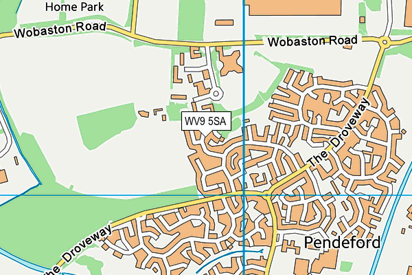WV9 5SA map - OS VectorMap District (Ordnance Survey)