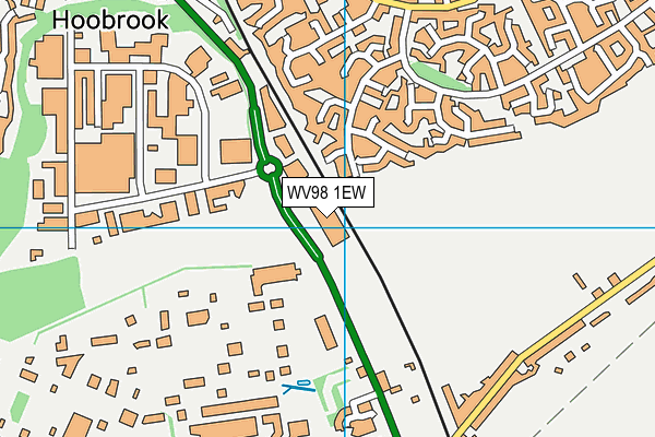 WV98 1EW map - OS VectorMap District (Ordnance Survey)