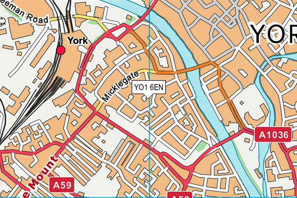 YO1 6EN map - OS VectorMap District (Ordnance Survey)