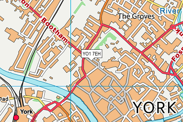 YO1 7EH map - OS VectorMap District (Ordnance Survey)