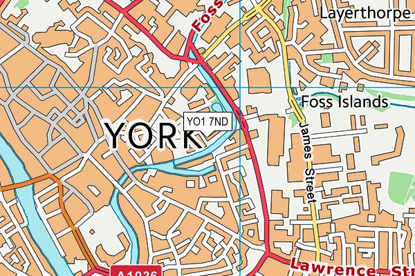 YO1 7ND map - OS VectorMap District (Ordnance Survey)