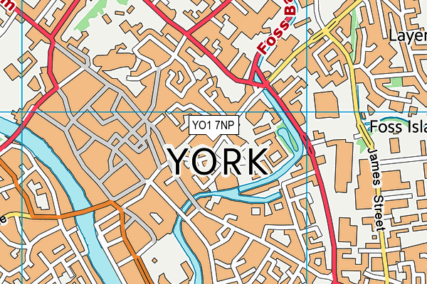 YO1 7NP map - OS VectorMap District (Ordnance Survey)