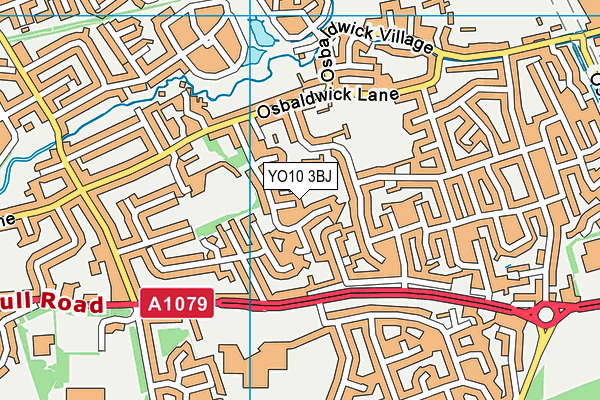 YO10 3BJ map - OS VectorMap District (Ordnance Survey)