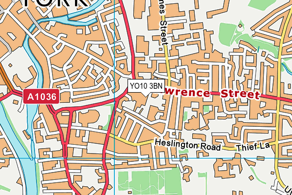 YO10 3BN map - OS VectorMap District (Ordnance Survey)