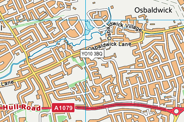 YO10 3BQ map - OS VectorMap District (Ordnance Survey)
