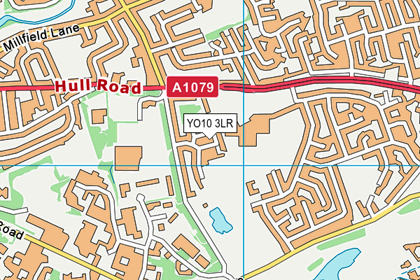 YO10 3LR map - OS VectorMap District (Ordnance Survey)