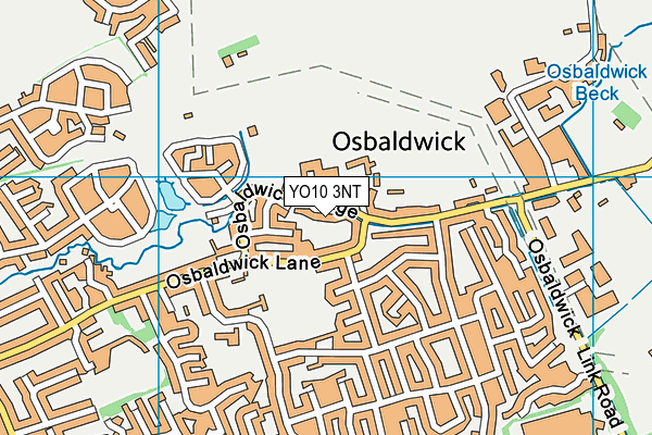YO10 3NT map - OS VectorMap District (Ordnance Survey)