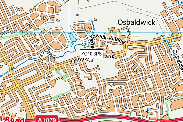 YO10 3PS map - OS VectorMap District (Ordnance Survey)