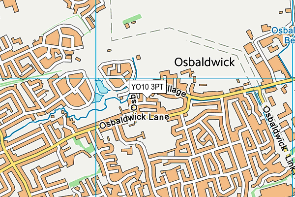 YO10 3PT map - OS VectorMap District (Ordnance Survey)