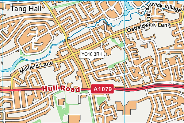 YO10 3RH map - OS VectorMap District (Ordnance Survey)
