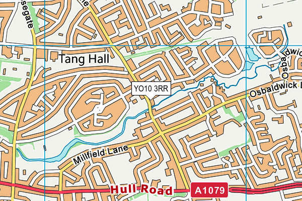 YO10 3RR map - OS VectorMap District (Ordnance Survey)