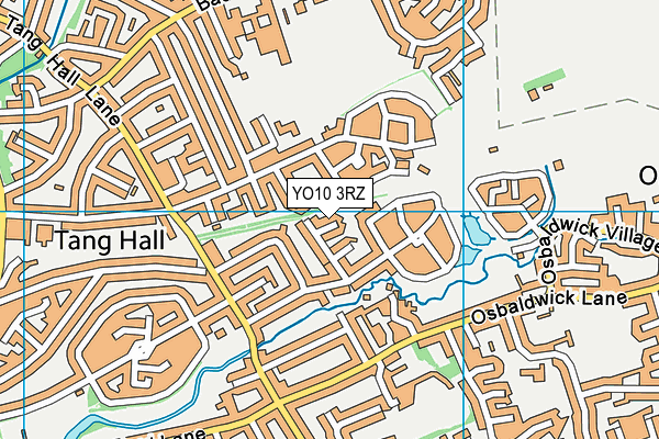 YO10 3RZ map - OS VectorMap District (Ordnance Survey)