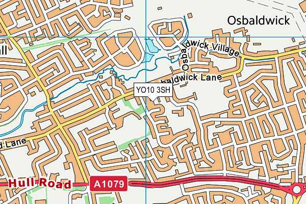 YO10 3SH map - OS VectorMap District (Ordnance Survey)