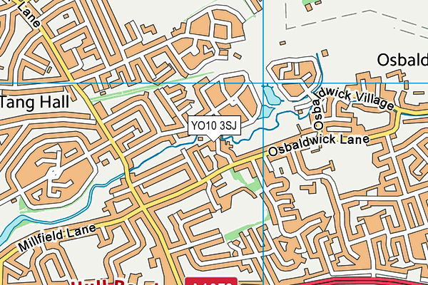 YO10 3SJ map - OS VectorMap District (Ordnance Survey)