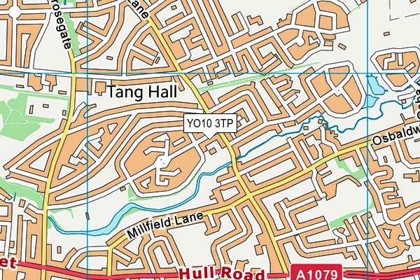 YO10 3TP map - OS VectorMap District (Ordnance Survey)
